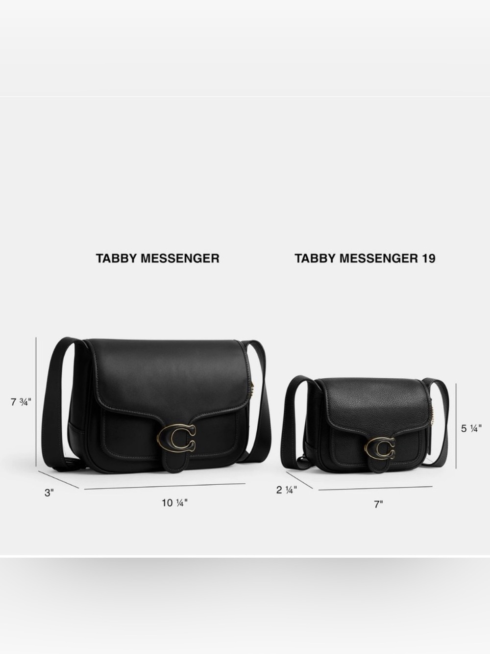 COACH - Black Tabby Messenger with Brass Hardware - Picture 2 of 16
